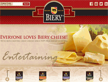 Tablet Screenshot of bierycheese.com